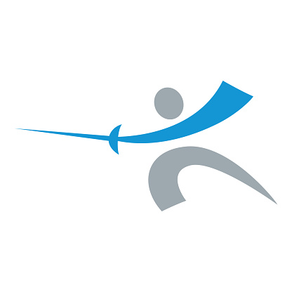 Fencing Swordplay - Vector Icon. Kinds of Sports