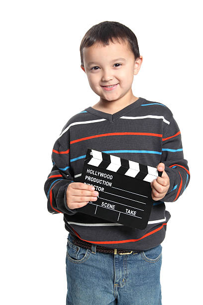 istock Child Holding Film Slate 185301847
