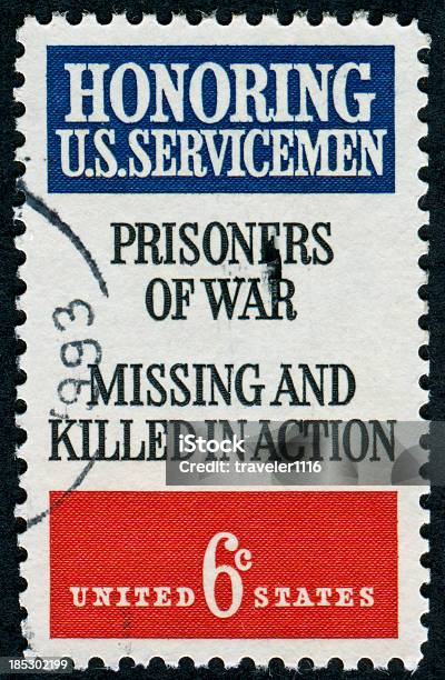 Zu Ehren Der Usa Männerbriefmarke Stockfoto und mehr Bilder von Kriegsgefangener - Kriegsgefangener, Vietnamkrieg, Alt