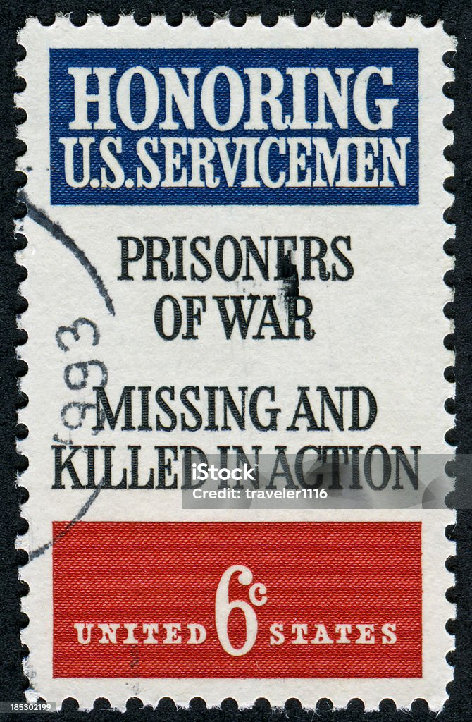 Onore degli Stati Uniti. Servicemen Stamp - Foto stock royalty-free di Guerra del Vietnam