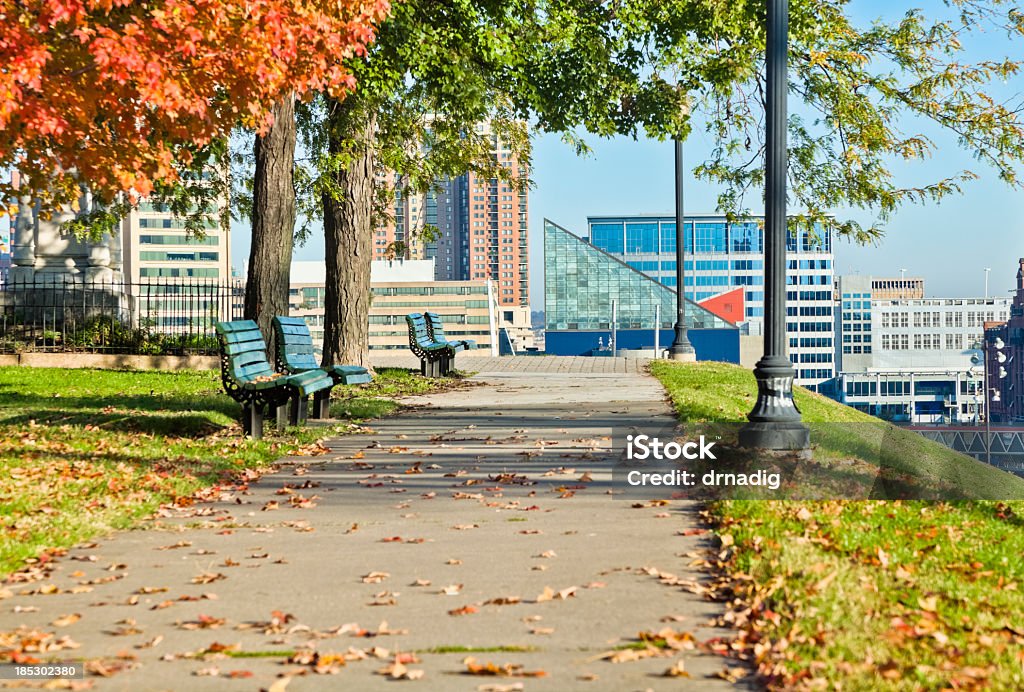 Baltimore, Federal Hill Inner Harbor View - Foto stock royalty-free di Baltimora - Maryland