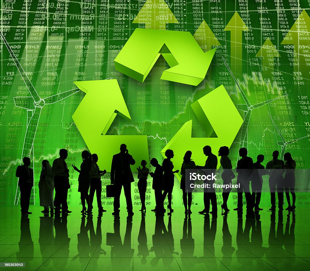Green Business Success.  Environmental Social Corporate Governance - ESG Stock Photo