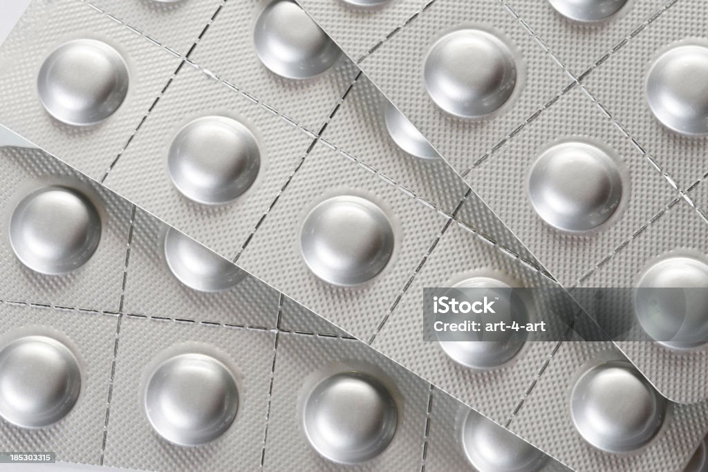 薬の銀のブリスターパック - 医薬品のロイヤリティフリーストックフォト