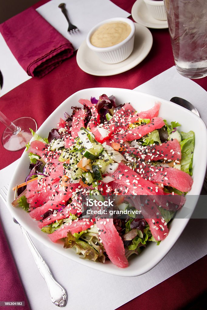 고메 시얼 튜나 샐러드 - 로열티 프리 건강한 식생활 스톡 사진