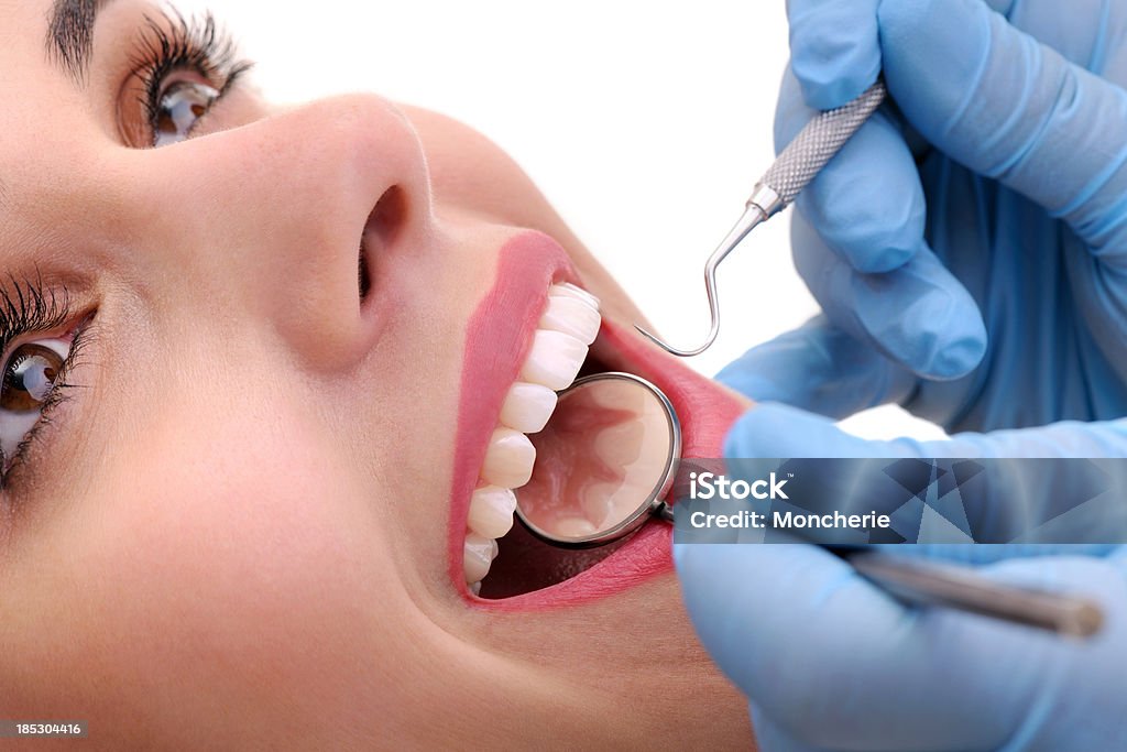 Dental Inspektion - Lizenzfrei Zahnfleisch Stock-Foto