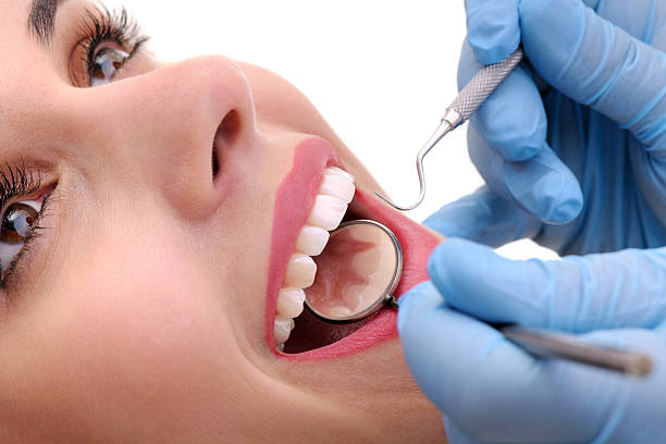 inspecção de dentista - healthy gums fotos imagens e fotografias de stock
