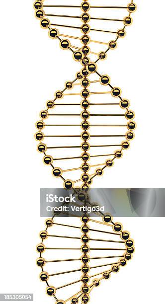 Gold Molecule Dna Stock Photo - Download Image Now - DNA, Gold - Metal, Gold Colored