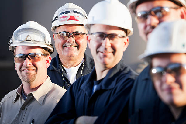 grupo de trabalhadores industriais - sc0532 imagens e fotografias de stock