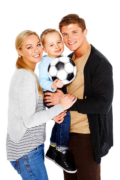 istock Beautiful young couple with their kid 185305273