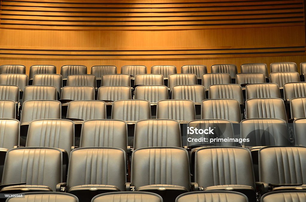 Places assises en configuration salle de théâtre/salle de conférence - Photo de Chaise libre de droits