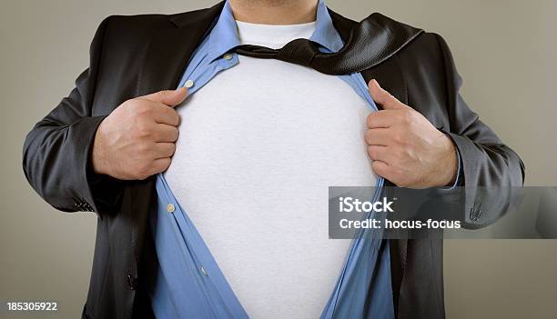 Foto de Empresário De Superherói e mais fotos de stock de Super-herói - Super-herói, Camisas, Camiseta