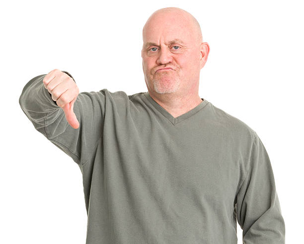 istock Mature Man Gives Thumbs Down 185306425