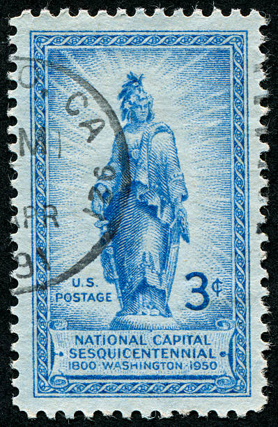 istock National Capital In Washington DC Stamp 185306614