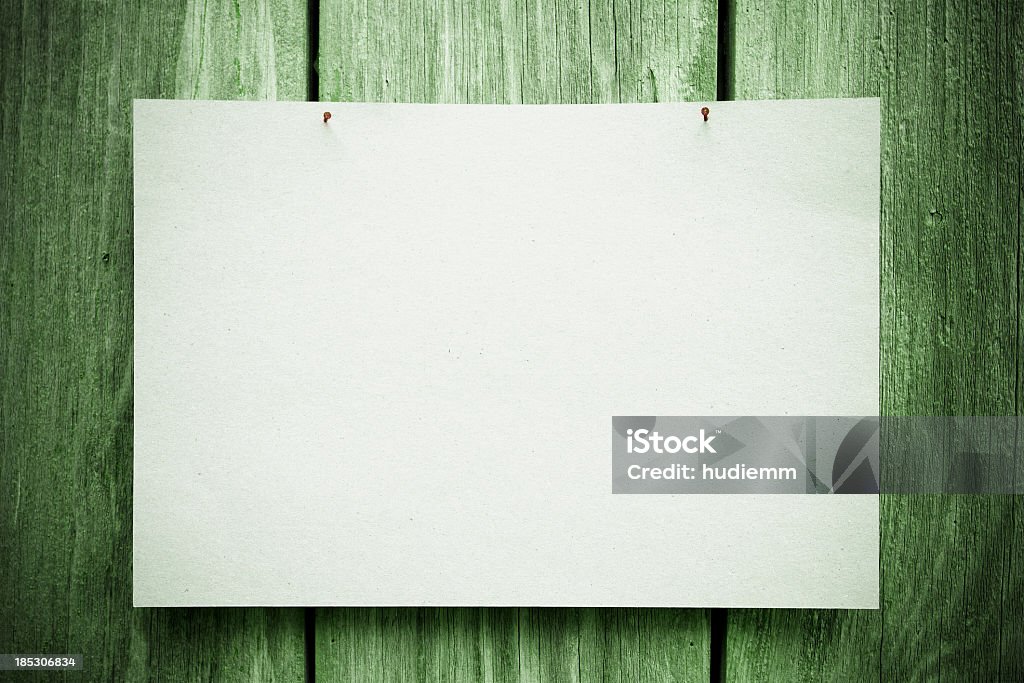 Aviso em branco - Foto de stock de Papel royalty-free