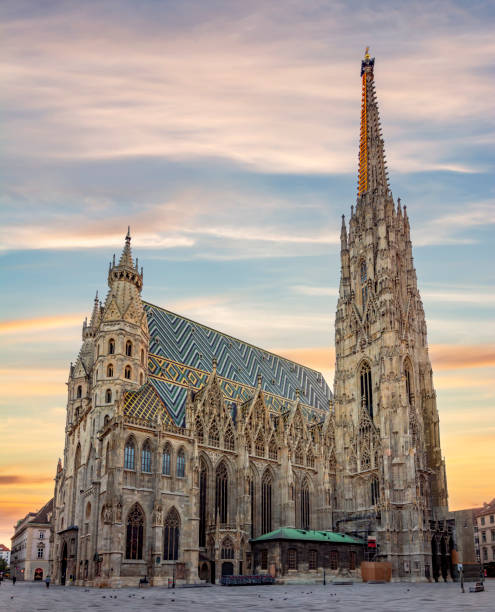 istock St. Stephen's cathedral on Stephansplatz square at sunrise, Vienna, Austria 1853068637