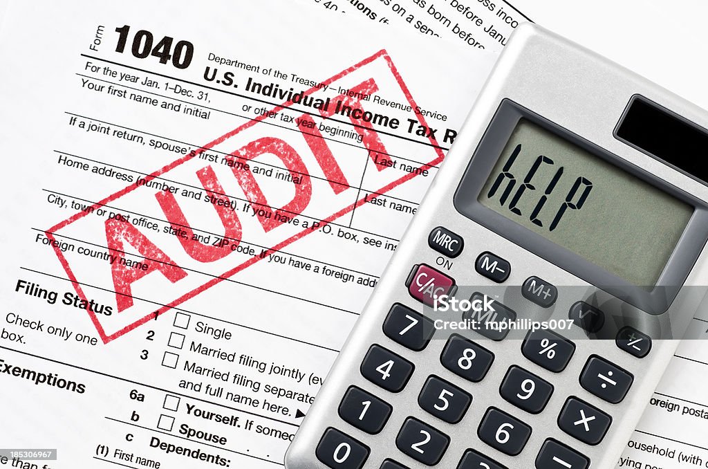 Tax Audit Tax Audit Help - Please see my portfolio for other tax, audit, and finance related images. Tax Form Stock Photo