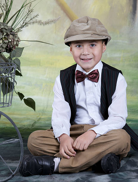 Old Fashioned News boy portrait