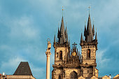 Church of Our Lady before Týn in Old Town, Prague, Czech Republic.