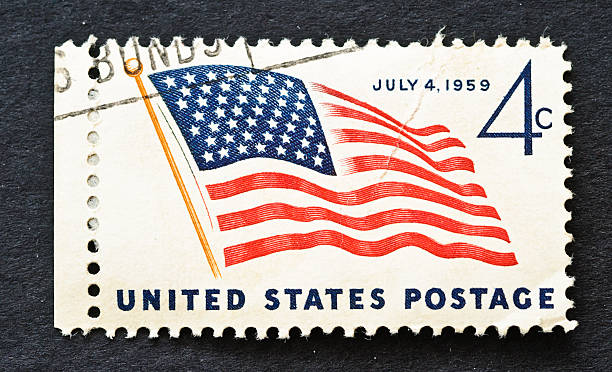 istock Forty Nine Star Flag Stamp 185307198