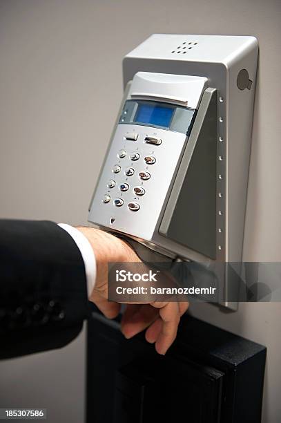 Biometric Hand Scanning For Security Stock Photo - Download Image Now - Biotechnology, Security, Security System