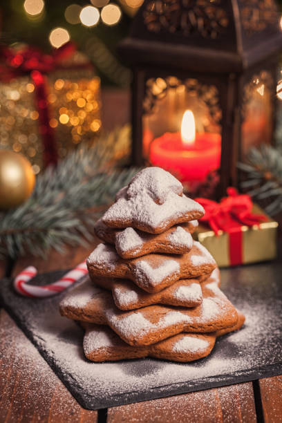 istock Christmas Gingerbread Star Shaped Cookies 1853076538