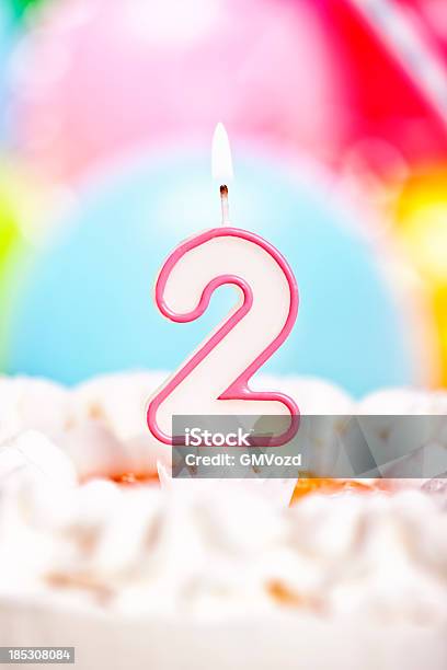 Birthday Cake Stock Photo - Download Image Now - 2-3 Years, Candle, 18-23 Months