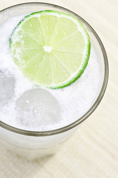 istock Classic Gin Fizz cocktail on the mat close up 185308443