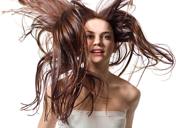 istock Young woman with beautiful long hair 185308500