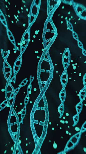 istock Abstract image of DNA molecules in space - 3D image of deoxyribonucleic acid molecules 1853088227