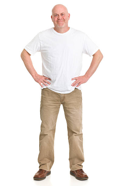 istock Content Mature Man Full Length Portrait 185308994