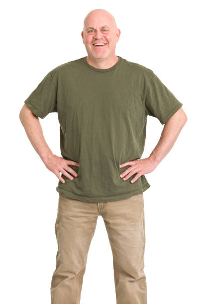 istock Laughing Mature Man Three Quarter Portrait 185309826