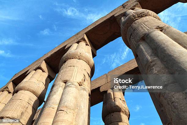 Corte Di Amenhotep Iii Tempio Di Luxor Egitto - Fotografie stock e altre immagini di Africa - Africa, Africa settentrionale, Akhenaton - Faraone