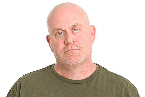 istock Serious Mature Man Mug Shot Portrait 185311016