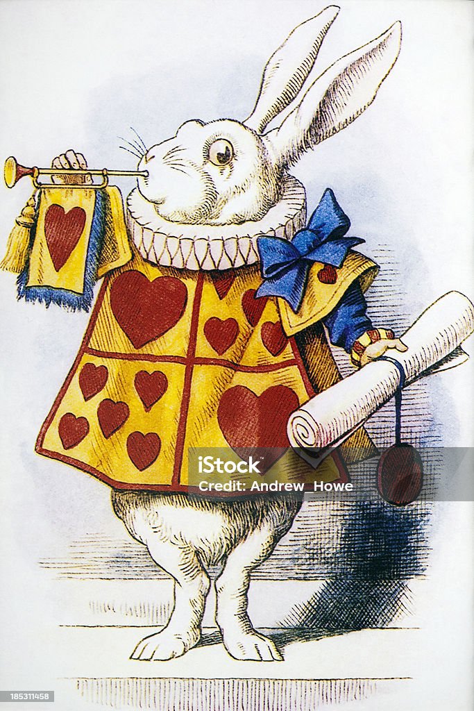 Alice in Wonderland-Fictional Character 왜고너의 Adventures - 로열티 프리 이상한 나라의 앨리스 스톡 일러스트