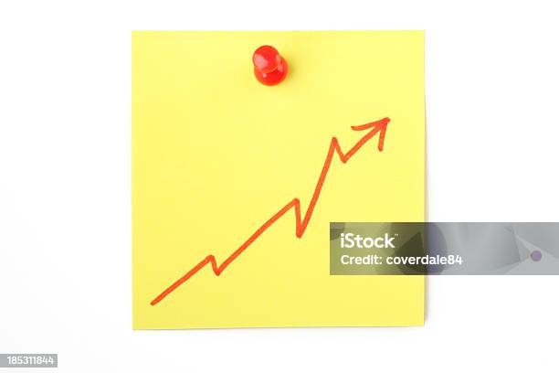 Progress Diagram Note Stock Photo - Download Image Now - Adhesive Note, Business, Concepts