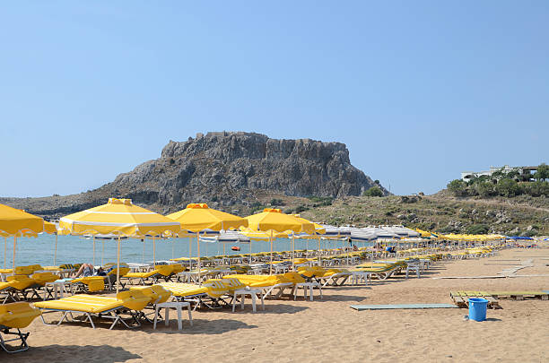 istock Agathi beach on Rhodes, Greece 185312657