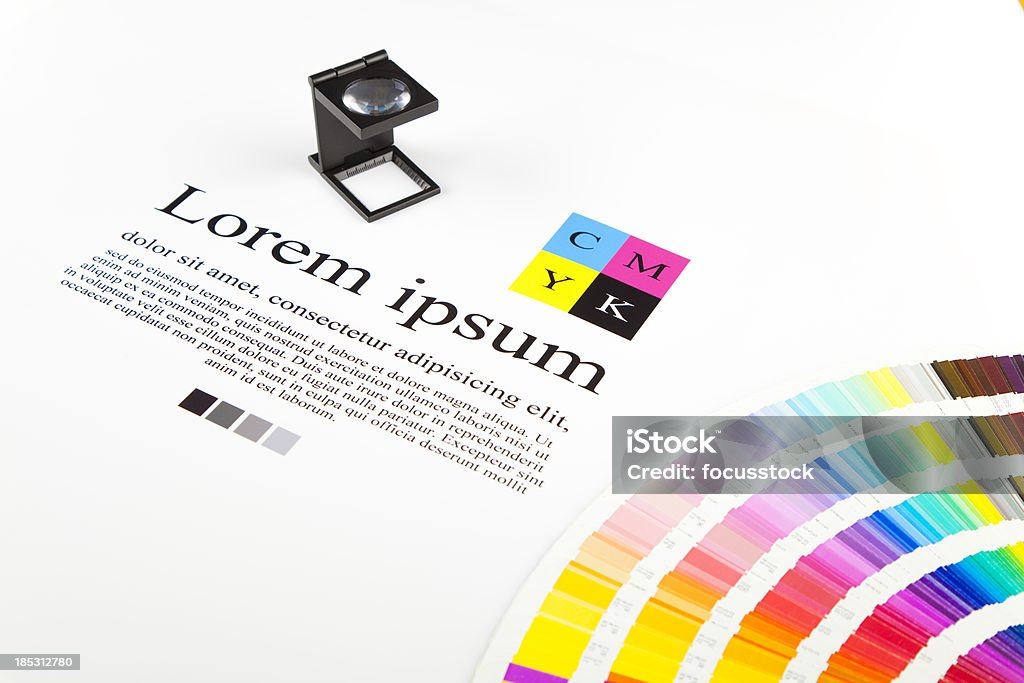 cmyk Farbe Führer - Lizenzfrei Lorem Ipsum Stock-Foto