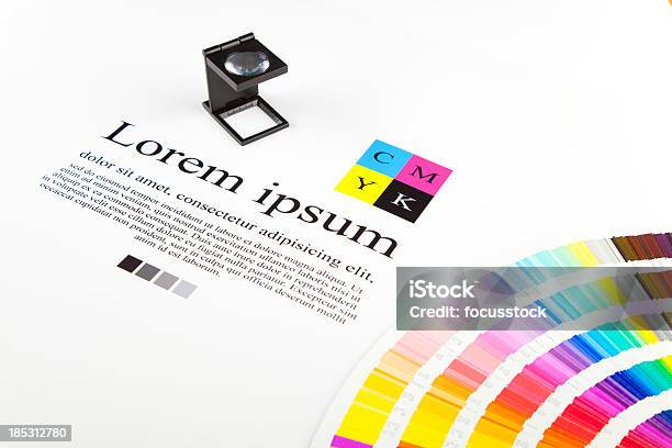 Cmyk Farbe Führer Stockfoto und mehr Bilder von Lorem Ipsum - Lorem Ipsum, Bearbeitungstechnik, CMYK-Farbmodell