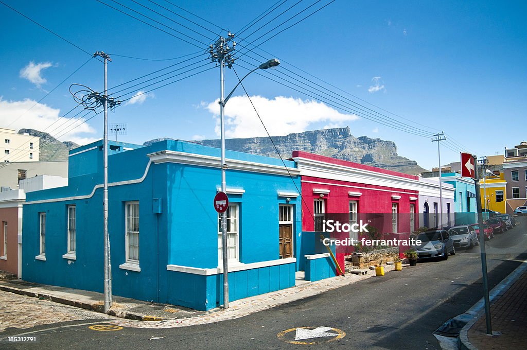 Bo-Kaap Cape Town "Bo-Kaap or the Malay Quarter is a township of colorful houses on the slope of Signal Hill, Cape Town. South Africa." Malay Quarter Stock Photo