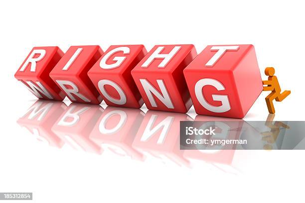 Turn Wrong Into Right Stock Photo - Download Image Now - Business, Business Strategy, Change