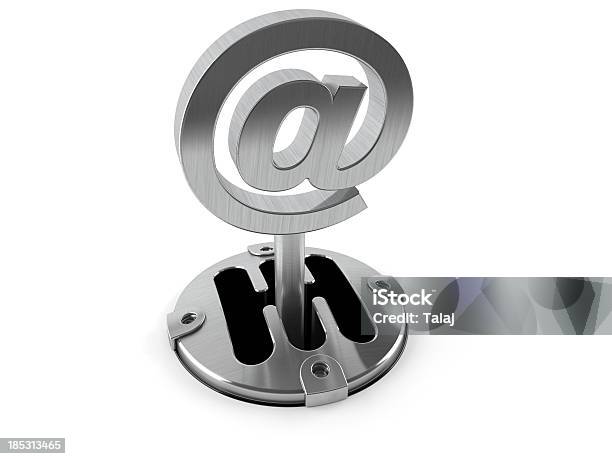 Faster Email Stock Photo - Download Image Now - 'at' Symbol, Change, Chrome