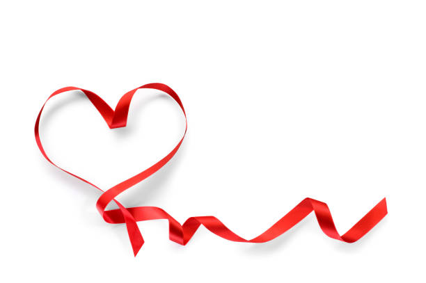 istock Red Ribbon Heart Shape.Color Image 185313904