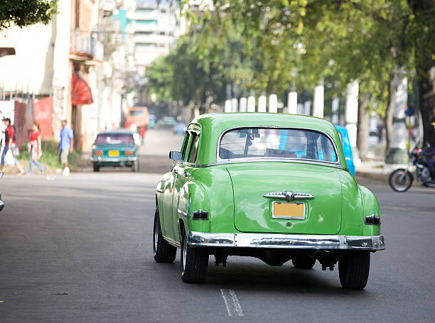 istock Green old car in Havana 185313929