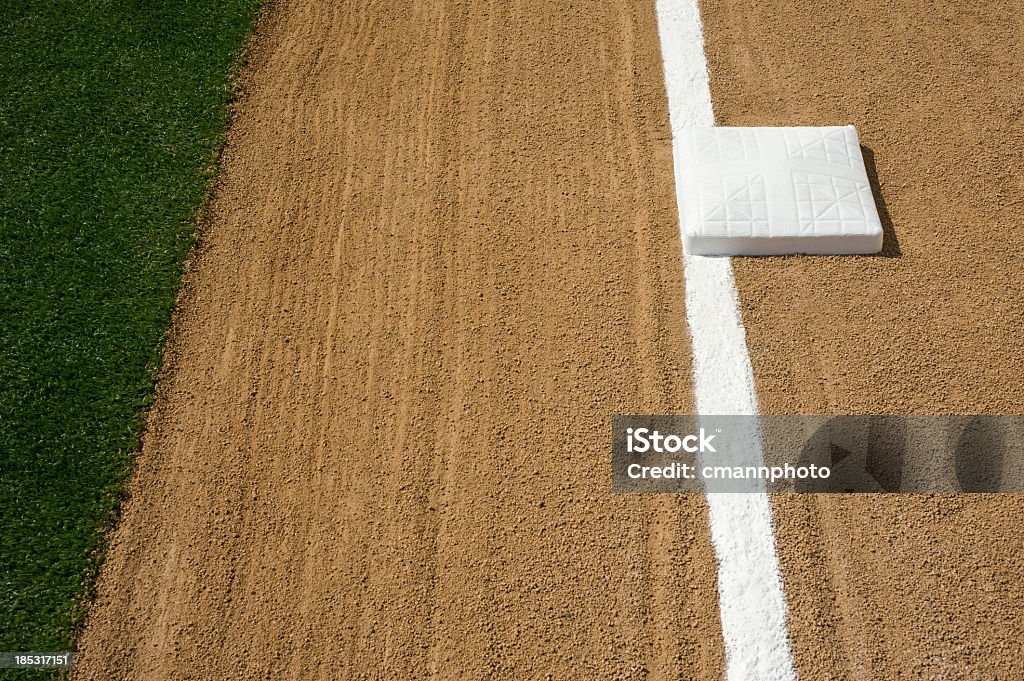 Baseball i Softball Infield, Trzeci bazowy i faul linii - Zbiór zdjęć royalty-free (Boisko do baseballu)