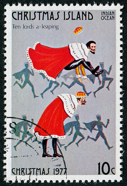 istock Ten Lords A Leaping Stamp 185317381