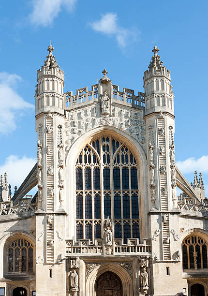 The Abbey in Bath, Somerset, UK "Bath Abbey in the City of Bath in Somerset, UK" bath abbey stock pictures, royalty-free photos & images