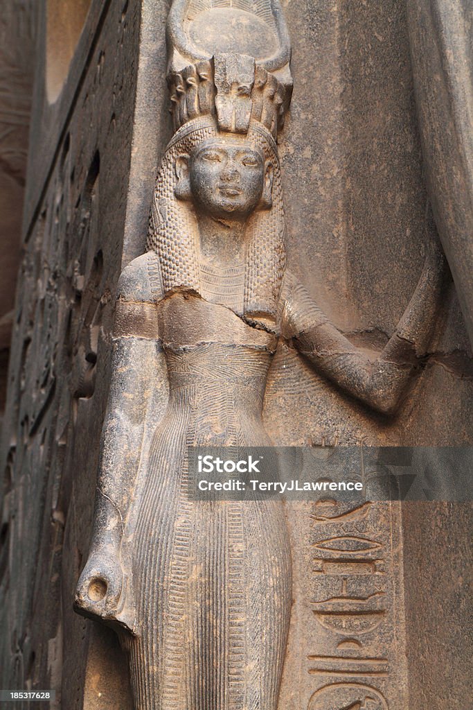 Regina Nefertari, Tempio di Luxor, Egitto - Foto stock royalty-free di Hator