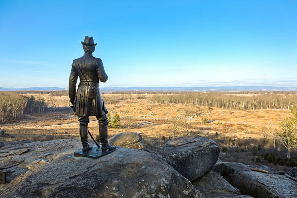 istock Gettysburg Battlefield - Little Round Top Panorama 185318079