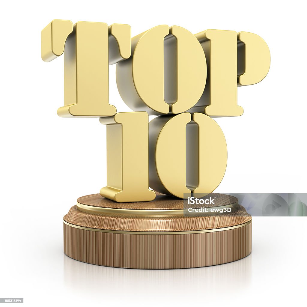 TOP 10-Prämie - Lizenzfrei Auszeichnung Stock-Foto