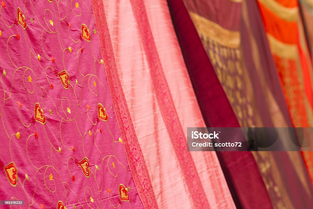 Des tissus indien - Photo de Bazar libre de droits